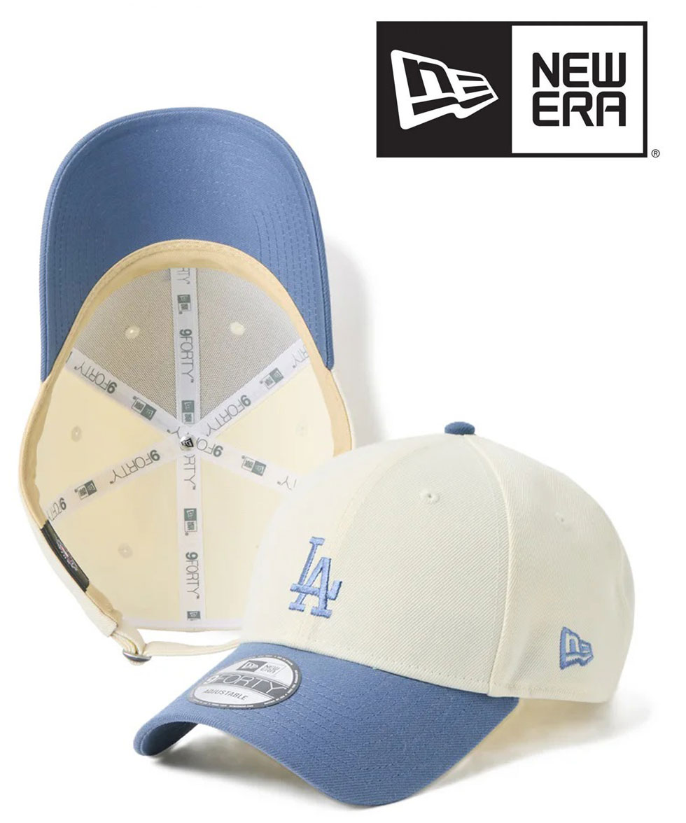 樂天商城 - NEW ERA ニューエラ キャップ メンズ レディース 9FORTY MLB ロサンゼルス・ドジャース 14744855 ベージュ スウェットバンド クロームホワイト スレート 春夏