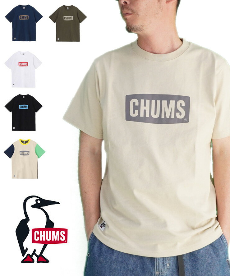 樂天商城 - Tシャツ メンズ 春 夏 CHUMS チャムス 半袖Tシャツ ロゴTシャツ CHUMS Logo T-Shirt CH01-2735 アウトドア カジュアル