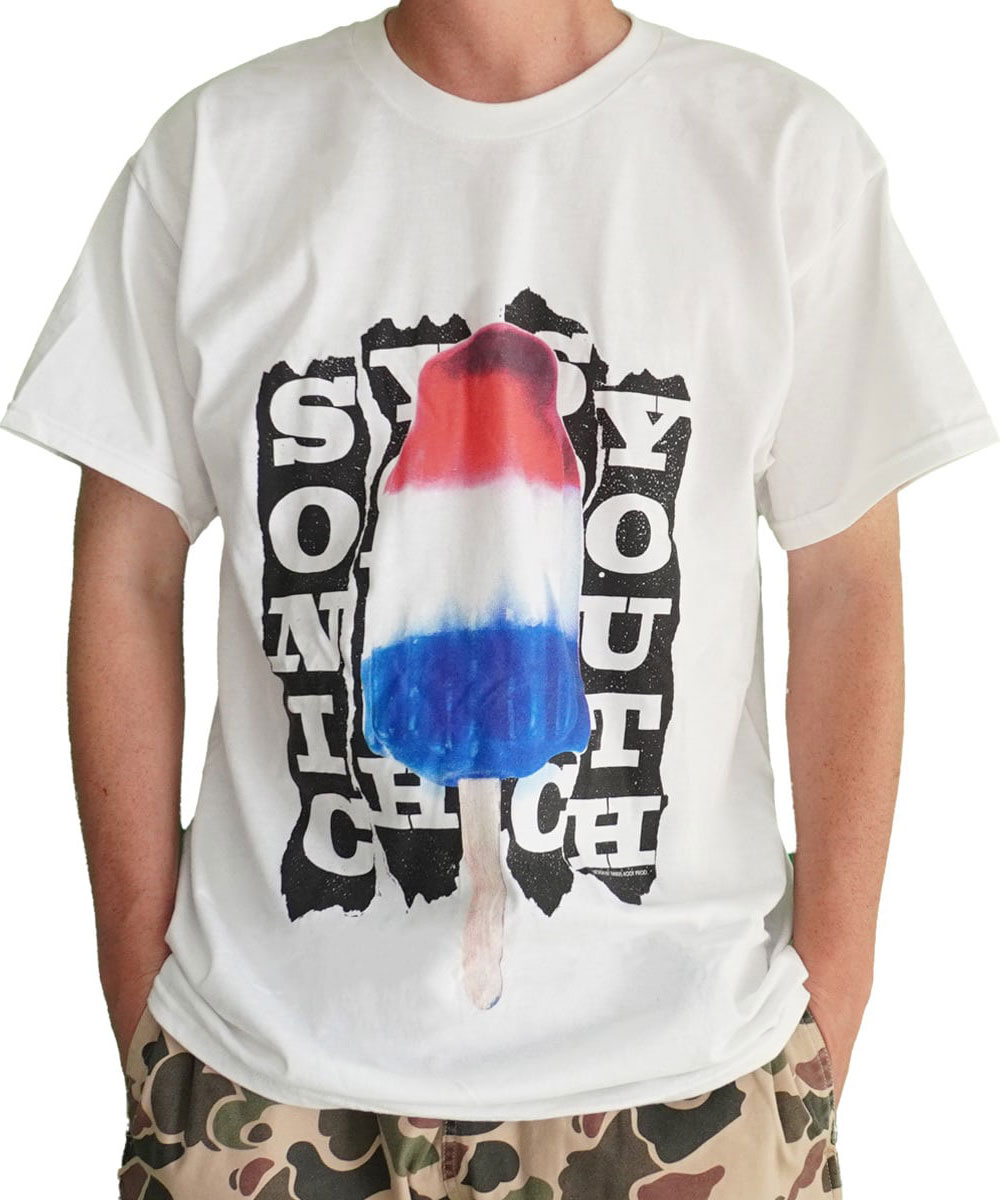 樂天商城 - SONIC YOUTH Tシャツ ソニックユース 半袖 ロックT バンドT ノイズロック グランジ ホワイト メンズ L 040416 カットソー 半袖 春 夏 春夏 新作