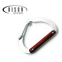 【あす楽】 カラビナ キーホルダー Bison Designs バイソンデザイン stainless steel woody 8cm D BISON DESIG...