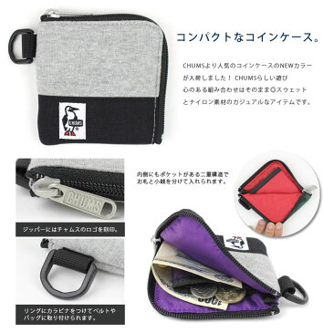 【2017春夏新作】CHUMS チャムス Square Coin Case Sweat Nylon コインケース 財布 ch60-0693 山ガール ファッション 秋 冬 秋冬 財布 ナイロン フェス アウトドア 山登り