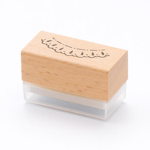 新生活 手帳デコ スタンプ 15×35mm予定表の余白 浸透印【 レース】インク入りorインクなし 36色インク対応裏移りしにくいスタンプ FineColorStamper