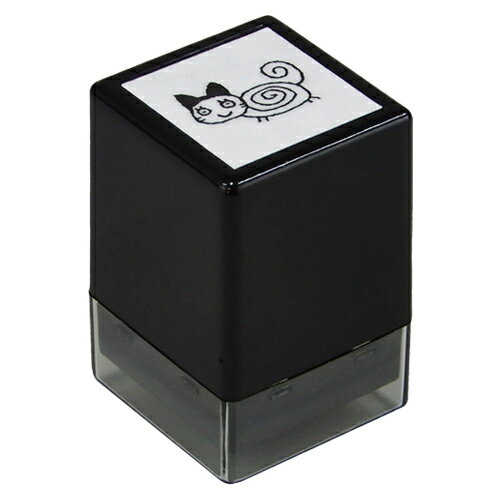 ペンポン団 ねこNo.18 ファインカラースタンパー FineColorStamper 17mm×17mm 猫 キャット イラスト ボ..