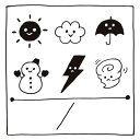 手帳の記録スタンプ 6.天気 30×30mmファインカラースタンパー FineColorStamper 晴れ 曇り 雨 雪 雷 台風 かわいい おしゃれ はんこ メモ スケジュール帳 手帳 カレンダー 家計簿 ノート 飾り枠 日記 絵日記 宿題 夏休み 冬休み 多色スタンプ