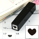 手帳のミニスタンプ 047.ハート ファインカラースタンパー FineColorStamper 印面サイズ:8×8mm はんこ ハンコ スタンプ 判子 イラスト 予定 かわいい おしゃれ スケジュール帳 手帳 カレンダー 家計簿 バレットジャーナルゴム印