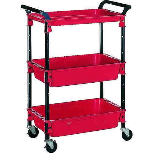 TRUSCO ツールワゴンロイヤル 654X361X887 深2浅1 赤TWR-2 R(レッド)　TWR2