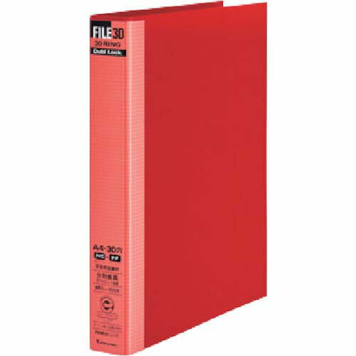 maruman A4 ファイル30 ダブロック30mm レッド F949R-01