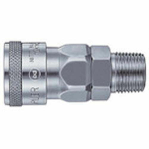 乐天商城 - 日東ハイカプラ鋼鉄製ニトリルゴムNBR(SG)(めねじ取付用ソケット)相手側Rc1／4耐圧力2.0Mpa(00302)20SMSTEELNBR