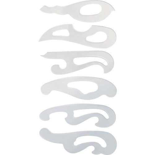 シンワ 雲型定規6枚組 77003