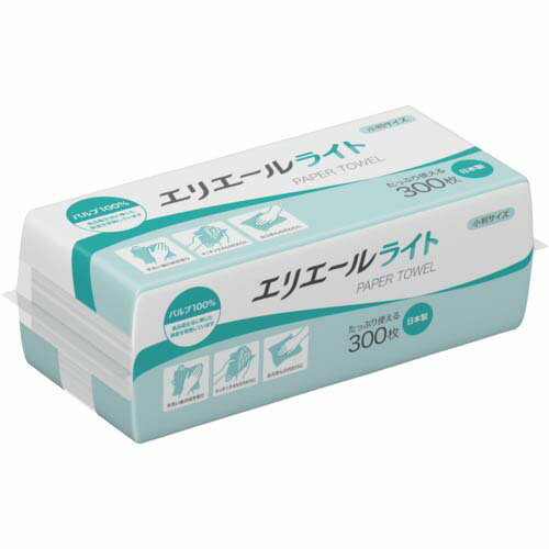 エリエール エリエールペーパータオル ライト 小判 300枚 42パック入 21001568