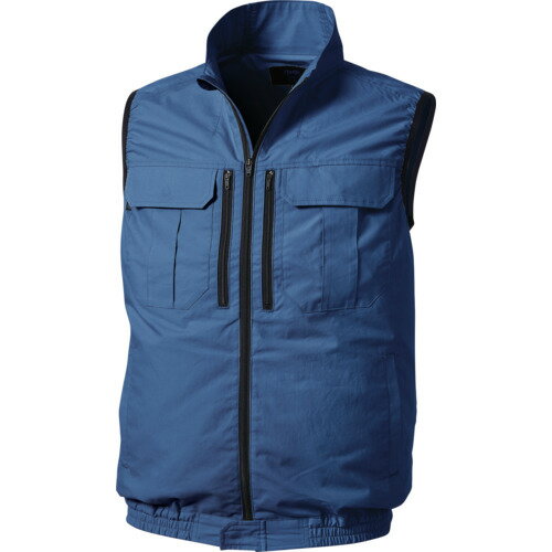 ●左胸ペン差し●裾プラスチックドットボタン●両胸縦向きポケット●使用環境：室内〇、屋外〇、溶接・火*●綿100％のベスト型です。●タチエリタイプでシャープに着こなせます。●絶妙にシェイプしたパターンで、膨らみすぎないスッキリしたウエストライン●ファスナーを閉めても、動きと風を妨げにくい広めの襟ぐりです。●後ろ身頃からの一枚つづき仕様の襟で、風路を浮かせて涼しさキープします。●「空調服」は(株)セフト研究所・(株)空調服の登録商標です。●「空調服」は(株)セフト研究所・(株)空調服のファン付きウェア、その附属品、及びこれらを示すブランドです。●ファン、バッテリー、ケーブルなどの機器類は別売りです。専用の機器類をご利用ください。●天然素材のため、多少の色ブレ、縮みが生じる場合があります。●必ず、ファン、ケーブル、バッテリーを外して洗濯してください。リニューアルに伴い、パッケージ・内容等予告なく変更する場合がございます。予めご了承ください。広告文責：楽天グループ株式会社050-5212-8316