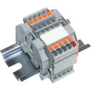 TRUSCO スプリング式端子台2線式 5極 電線サイズ0.25~1.5 SPTB18A-2-5P