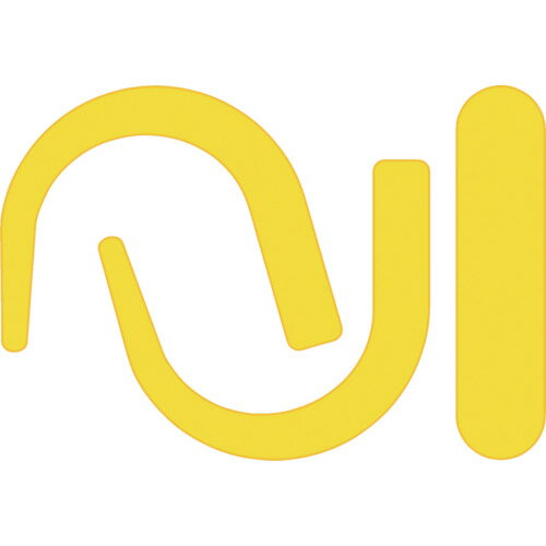 つくし 安全帯フック用蛍光シール 蛍光イエロー BL-302