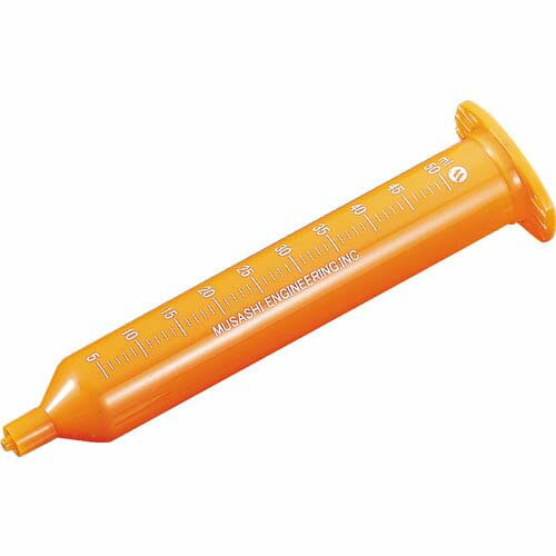 MUSASHI ディスペンサー UVブロックシリンジ Fタイプ 目盛付 50ml 50本入り PSY-50FU-OR-M