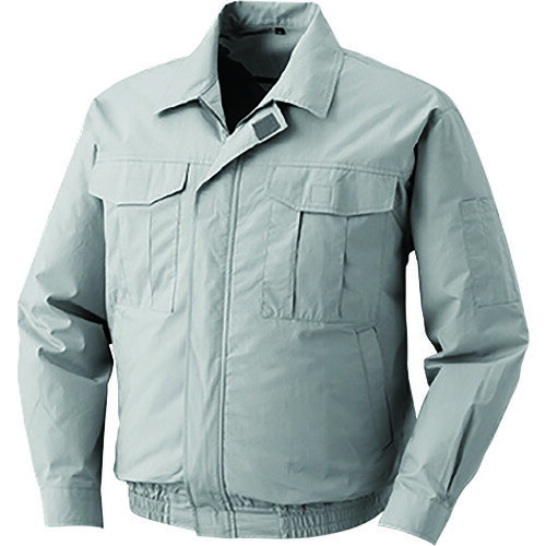 空調服 冷却上着 綿薄手ワーク空調服[[R下]]KU90550 ウエアのみ シルバー 4L KU90550C06S6