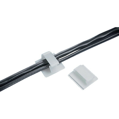 PANDUIT 固定具 コードクリップ ゴム系粘着テープ付き ナチュラル50個入 BEC75-A-L