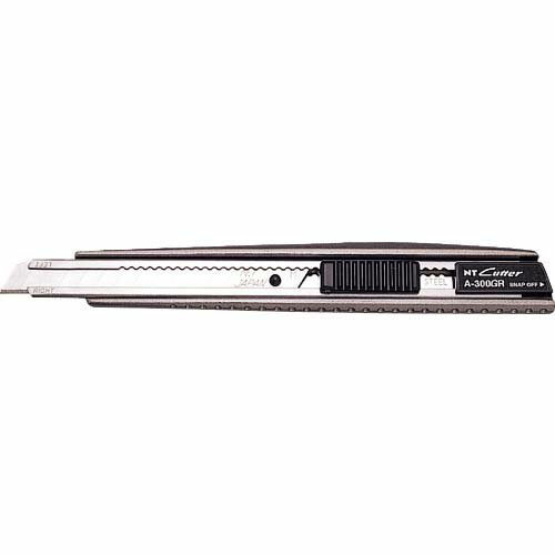NT メタルボディカッターナイフA型オートロック式スライド A-300GR