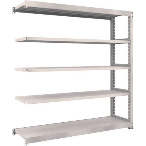 TRUSCO スチールラック M5型中量棚 1800*471*H1800 5段 連結 ネオグレー M56655B