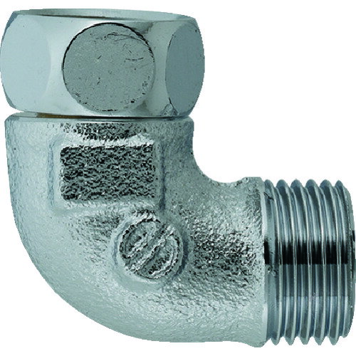 カクダイ 水道配管用継手 ナットつきフレキ用エルボ13 呼び径B：G1／2 呼び径C：G1／2 6461-13