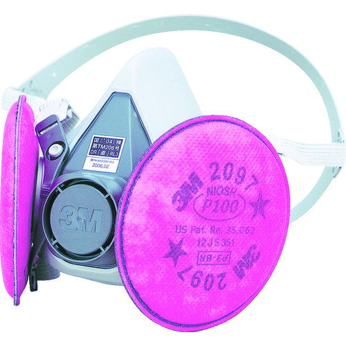 Gas Masks - 3M 取替式防じんマスク 6000／2097-RL3 Sサイズ 6000／2097-RL3S