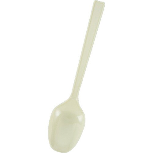 HEIKO プラスチックスプーン アイボリー 16cm 単袋 100本入り 004513001
