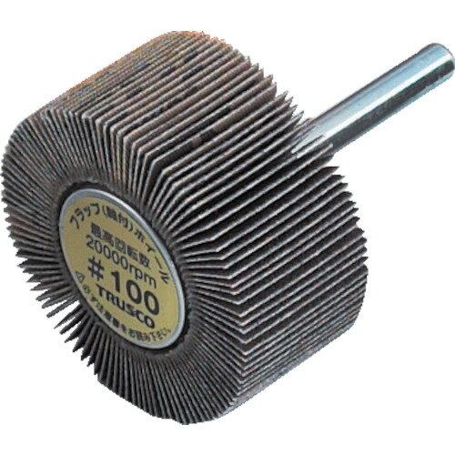 TRUSCO フラップホイール 外径30X幅25X軸径6 (5個入) 120#　UF3025