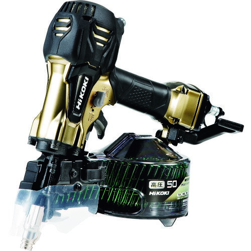 HiKOKI 高圧ロール釘打機50mmハイゴールド パワー切替機構付 NV50HR2S