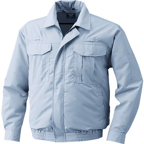 空調服 綿薄手フルハーネス仕様空調服[[R下]] ウエアのみ シルバー LL KU9055FC06S4
