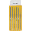 TRUSCO ダイヤモンドニードルヤスリ 平・半丸・丸 6本組セット TNFS1