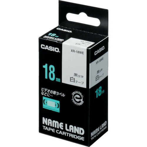 カシオ ネームランド用テープカートリッジ 粘着タイプ 18mm　XR18WE