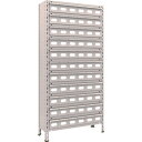 TRUSCO スチールラック 軽量棚 875X300X1800 スチール引出 小X66 63V-812A11