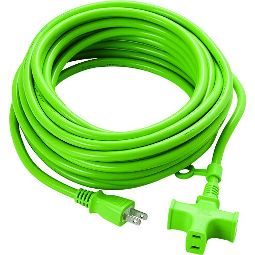 TRUSCO 3個口ソフトタイプ延長コード グリーン TKC15103PSGN