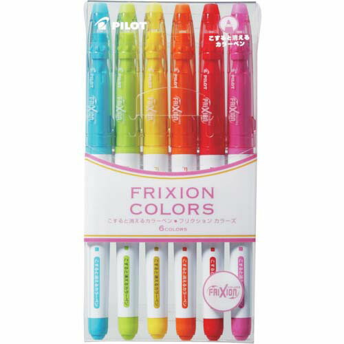 PILOT消せるカラーペンフリクションカラーズ6色セットパターン1SFC-60M-6C