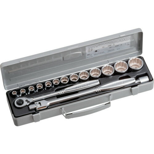 乐天商城 - TONE ソケットレンチセット 12角タイプ 差込角12.7mm 16点セット 770M