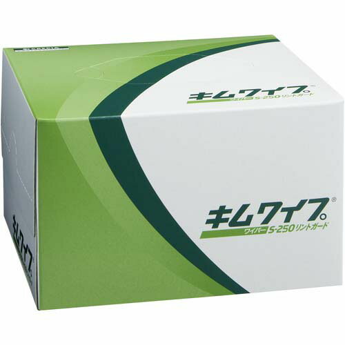 クレシア 紙・不織布ウエス キムワイプ S-250 リントガード 112*215mm 62025
