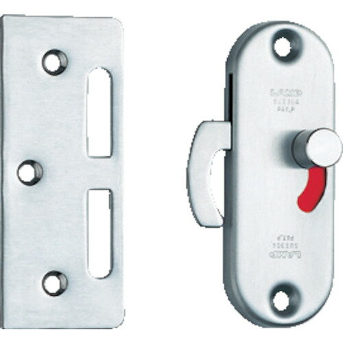 スガツネ工業 引戸面付けカマ錠 室内側表示付 170074　HC85SS