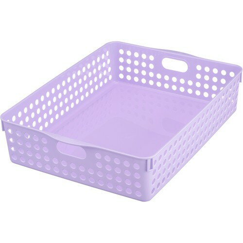 inomataストックバスケットA4ライトパープル4570-RPU