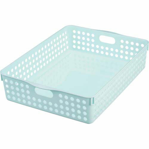inomata ストックバスケット A4 ライトブルー 4570-RBU