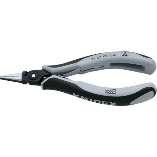 KNIPEX ESD精密用プライヤー 平 130mm 3442-130ESD