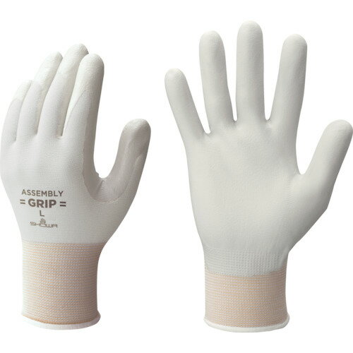 ショーワ ニトリルゴム背抜き手袋 10双入 グレー Lサイズ まとめ買い 簡易包装組立グリップ NO370L10P