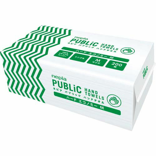 ネピア パブリックハンドタオル ハードエコノミーM 200枚 25パック入り 79719