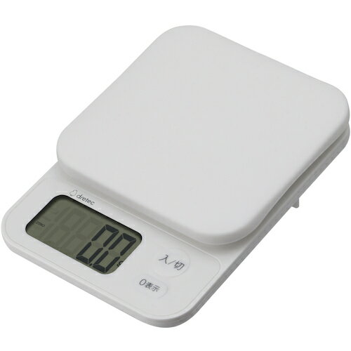dretec デジタルスケール「ブランジェ」2kg ホワイト KS-729WT