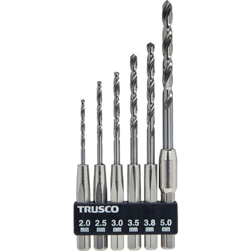 TRUSCO 六角軸鉄工ドリル 6本組 T6SDN-6AS