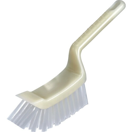 TRUSCO スクレーパー付ブラシ HACCP対応 ホワイト SCBR-W