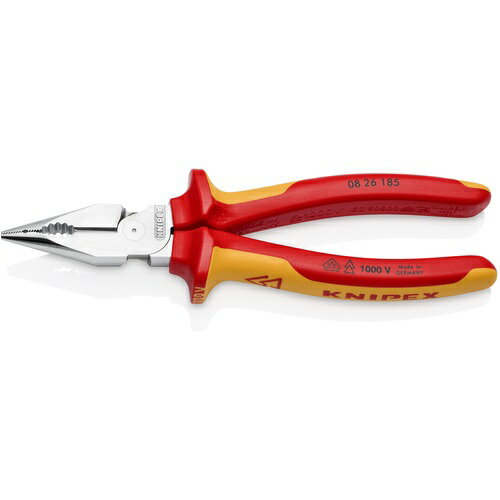 樂天商城 - KNIPEX 絶縁ニードルノーズペンチ 185mm 1000V 0826185