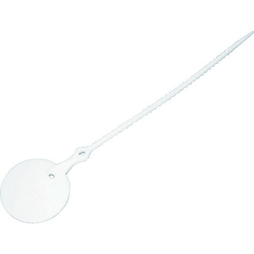 ●プラスチック製の線名札です。●取り付けがワンタッチで、更に使いやすくなりました。●分電盤・制御盤の回路の明示、その他あらゆる表示に使用できます。●ケーブル本体や回路内で線路などの表示をしたい時に。●厚さ(mm)：1●結束部長さ(mm)：200●直径(mm)：30●色：白●本体：プラスチック(S-PVC)リニューアルに伴い、パッケージ・内容等予告なく変更する場合がございます。予めご了承ください。広告文責：楽天グループ株式会社050-5212-8316