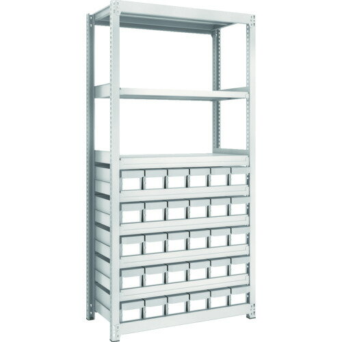樂天商城 - TRUSCO スチールラック M2型軽中量棚 H1800 樹脂NG引出付 小X30 M2-6348-E30