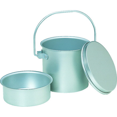 TRUSCO (売切廃番)アルミ取手付容器 中皿付 サイズ(呼称)：一食用 143*125 ARCKS-143