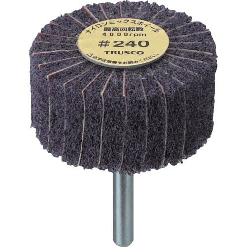 TRUSCO ナイロンミックスホイール外径30*厚み25*軸6 #240 FM3025-240