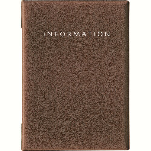 OPメニューファイルレザー調A46頁黒MN-180-BR